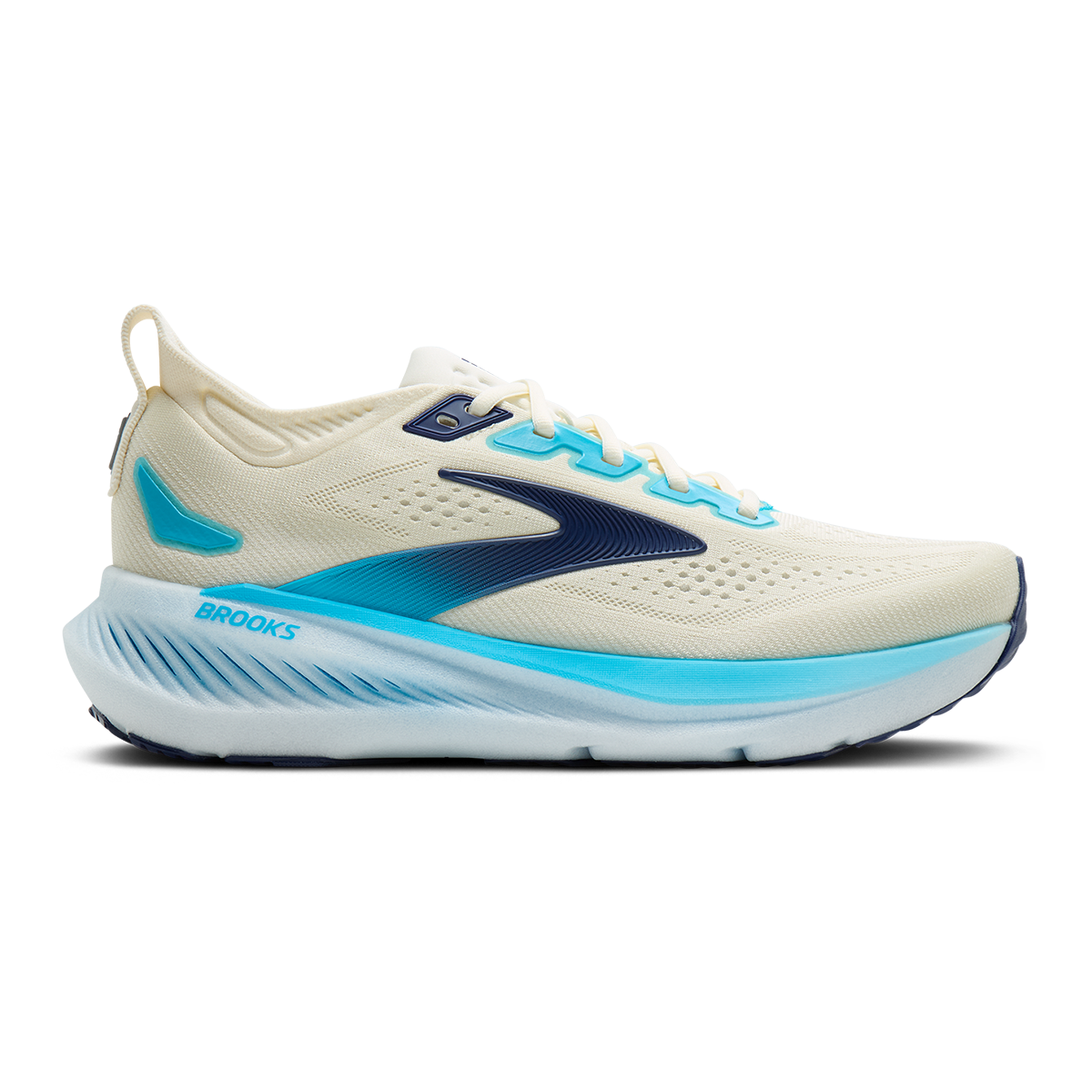Brooks Glycerin 23 — Atlantic Deep - GreyMist - Coconut — Size D — Width 7 — Front View