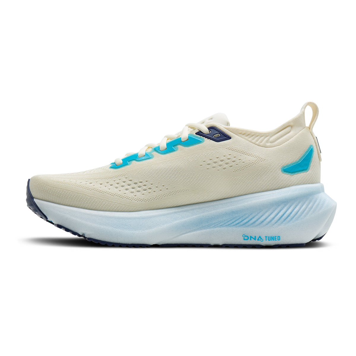 Brooks Glycerin 23 — Atlantic Deep - GreyMist - Coconut — Size D — Width 7 — Side View