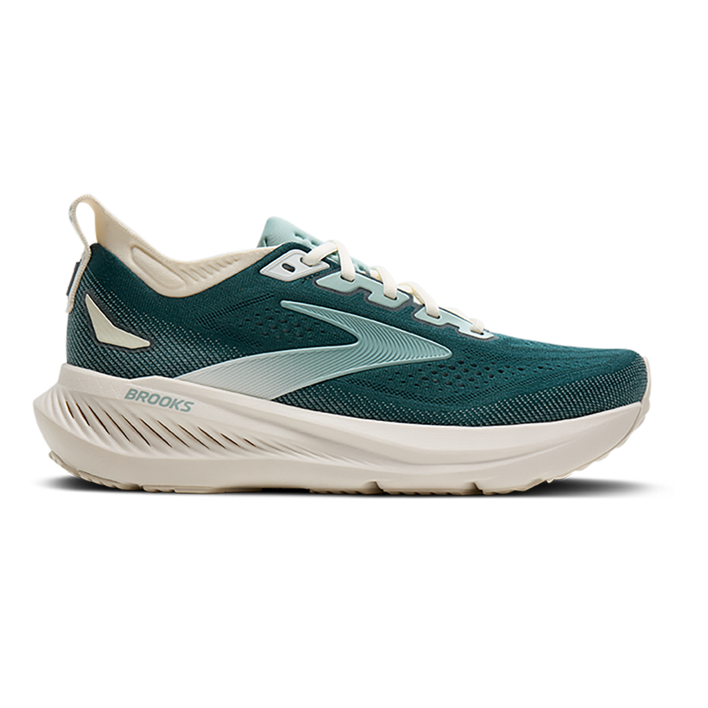 Brooks Glycerin 23 — Atlantic Deep - GreyMist - Coconut — Size D — Width 7 — Detail View