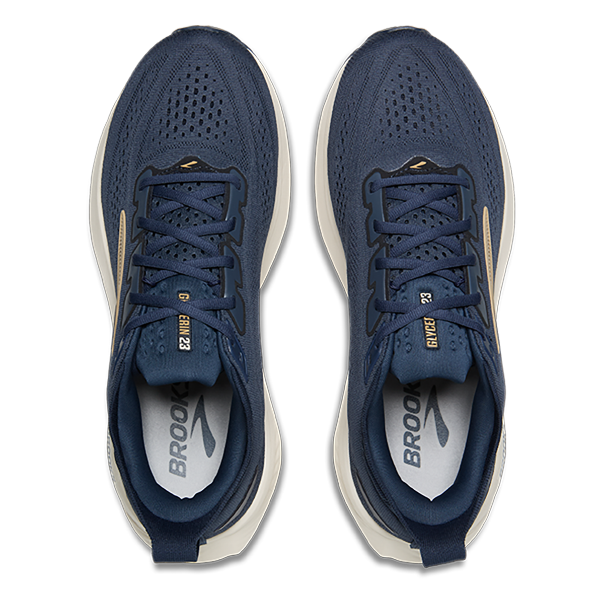 Brooks Glycerin 23 — Atlantic Deep - GreyMist - Coconut — Size D — Width 7 — Alternate View 23