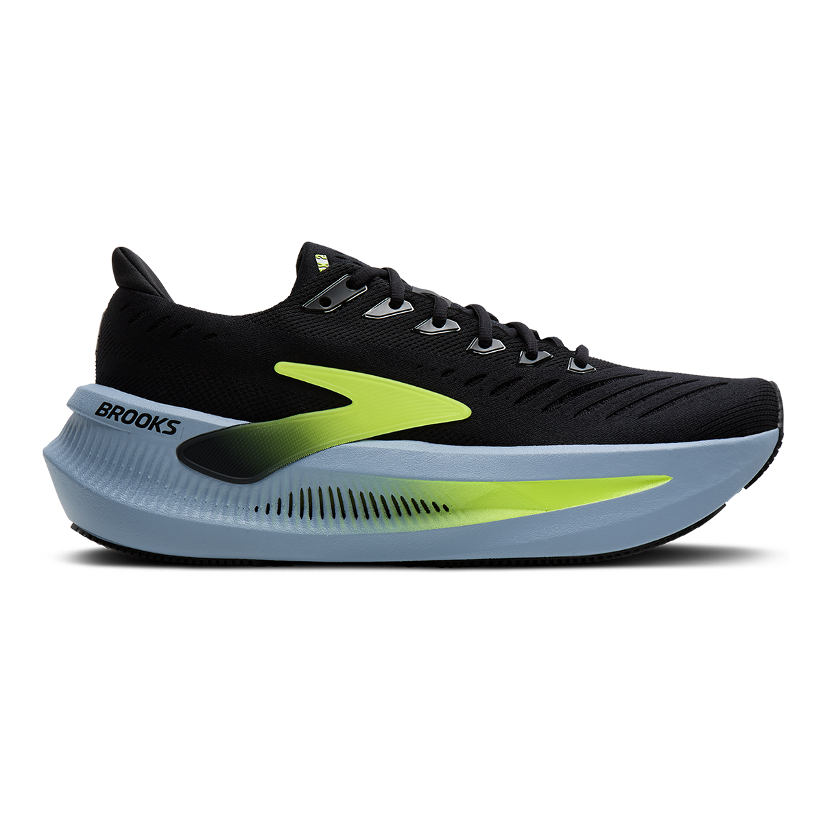 Brooks Glycerin Max 2 Nightlife Collection — Black - RainWashed - Nightlife — Size D — Width 7 — Front View