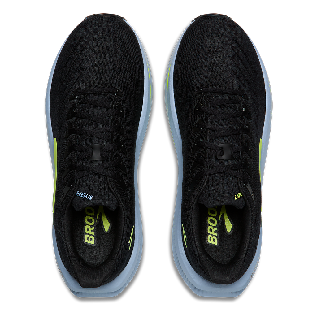 Brooks Glycerin Max 2 Nightlife Collection — Black - RainWashed - Nightlife — Size D — Width 7 — Back View