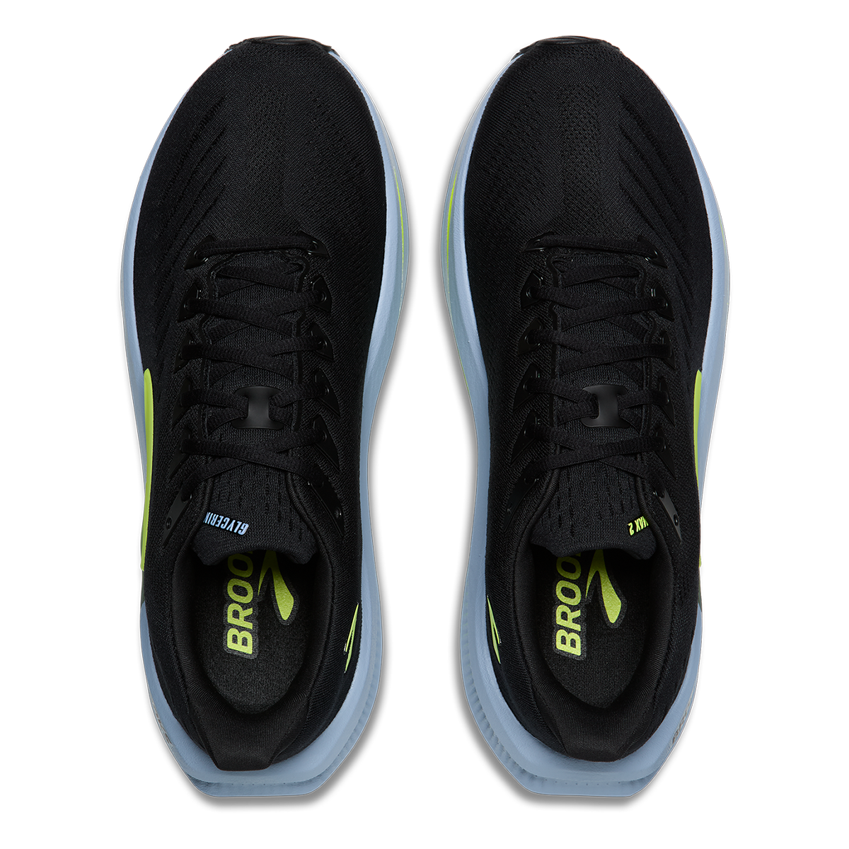Brooks Glycerin Max 2 Nightlife Collection — Black - RainWashed - Nightlife — Size D — Width 7 — Back View