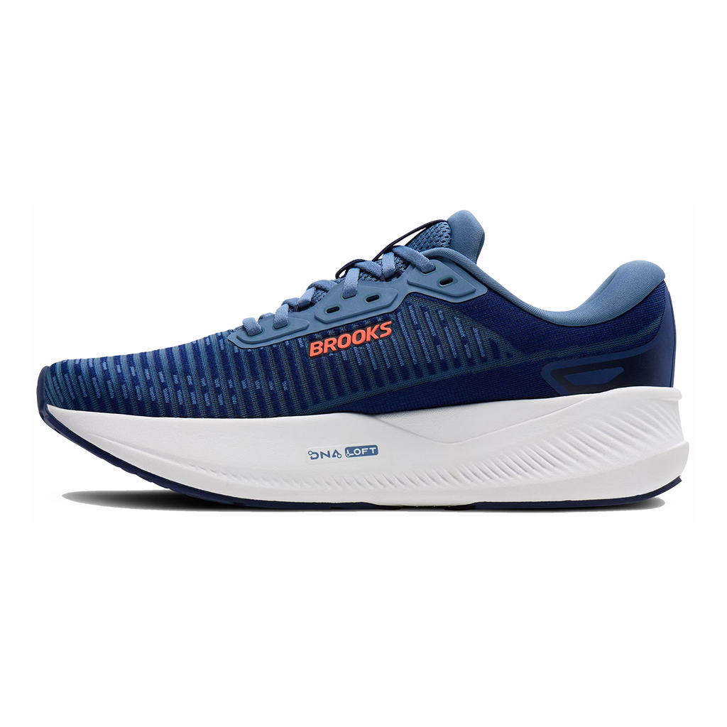Brooks Revel Max — Beacon Blue - Moonlight - Orange — Size D — Width 7 — Lifestyle View