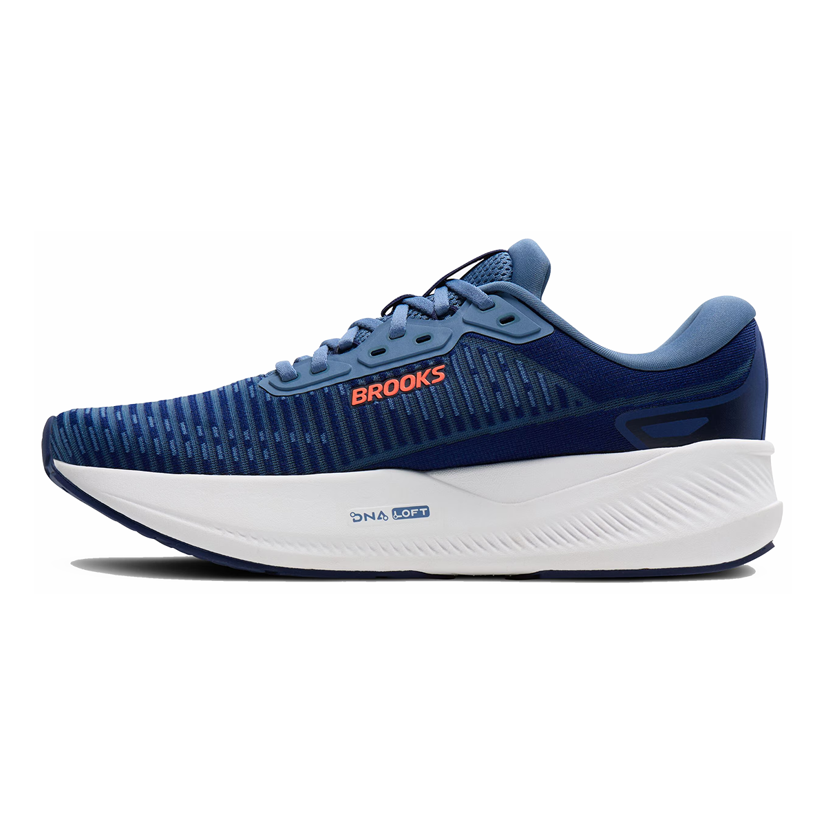 Brooks Revel Max — Beacon Blue - Moonlight - Orange — Size D — Width 7 — Lifestyle View