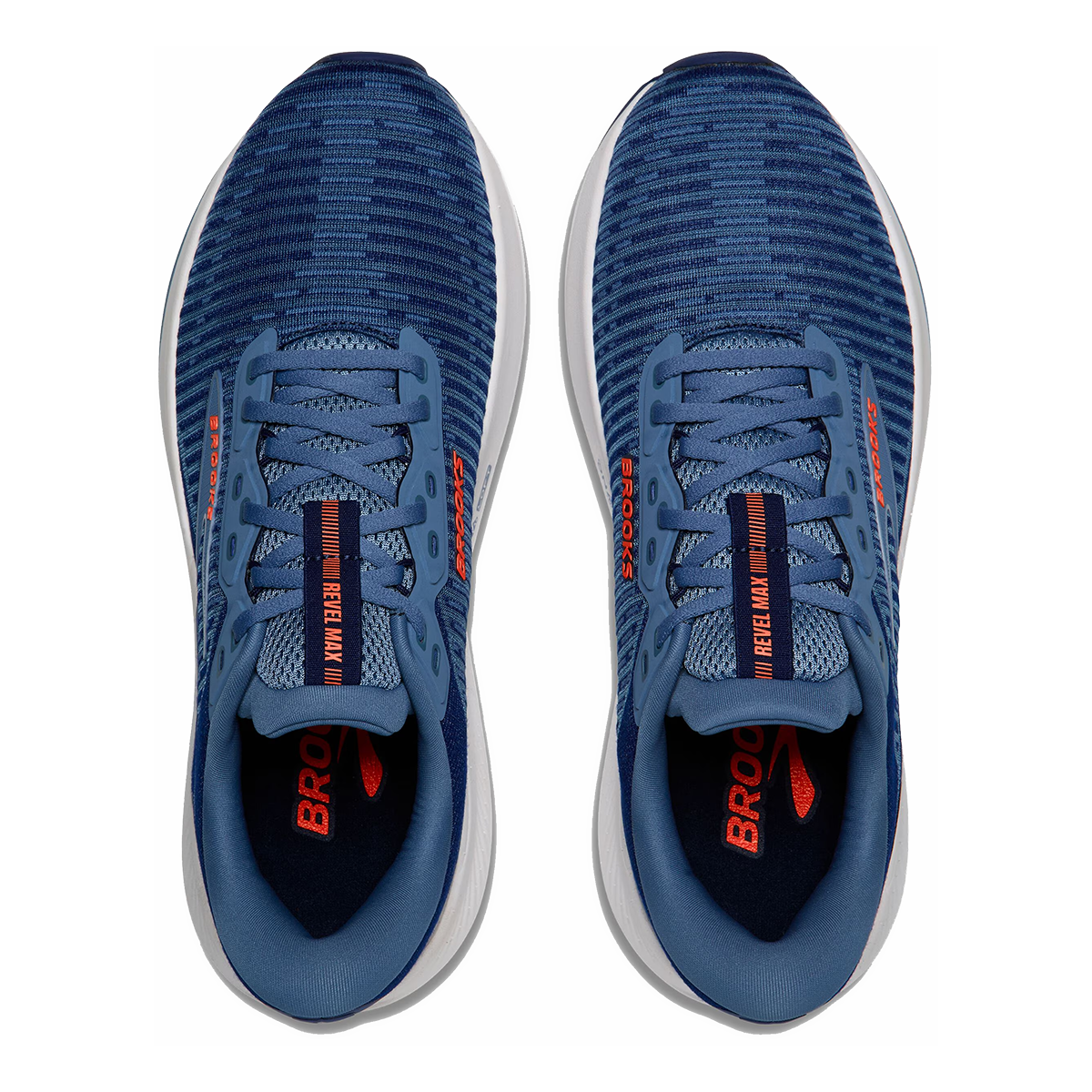 Brooks Revel Max — Beacon Blue - Moonlight - Orange — Size D — Width 7 — Alternate View 7