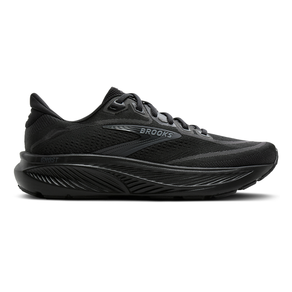 Brooks Ghost 18 — Black - Black - Ebony — Size D — Width 7 — Alternate View 9