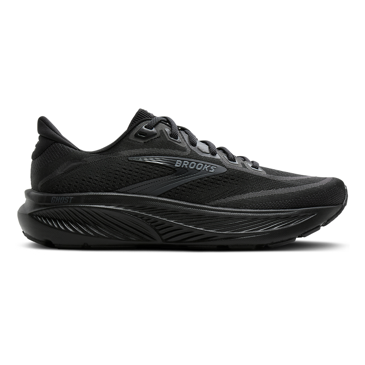 Brooks Ghost 18 — Black - Black - Ebony — Size D — Width 7 — Alternate View 9
