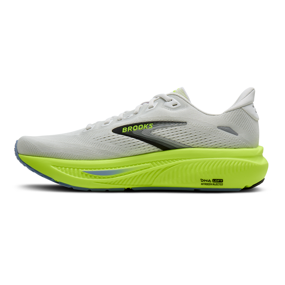 Brooks Ghost 18 Nightlife Collection — White - Black - Nightlife — Size D — Width 7 — Side View