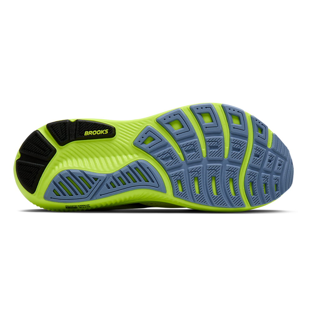 Brooks Ghost 18 Nightlife Collection — White - Black - Nightlife — Size D — Width 7 — Top View