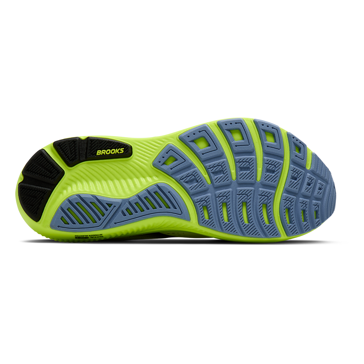 Brooks Ghost 18 Nightlife Collection — White - Black - Nightlife — Size D — Width 7 — Top View