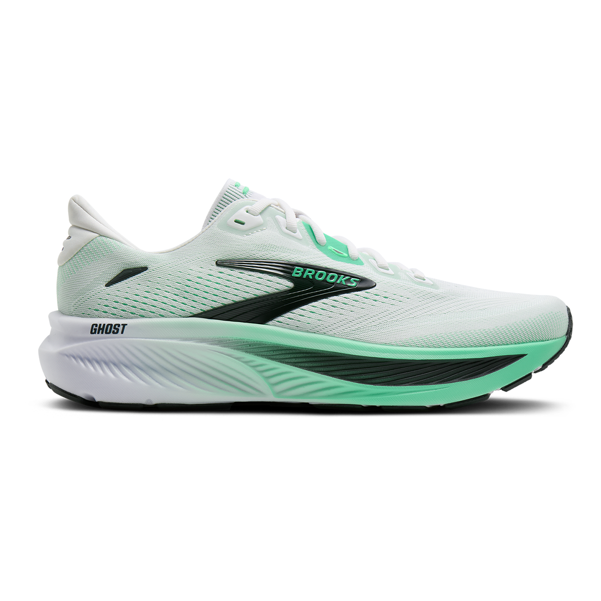 Brooks Ghost 18 — Black - Black - Ebony — Size D — Width 7 — Alternate View 45