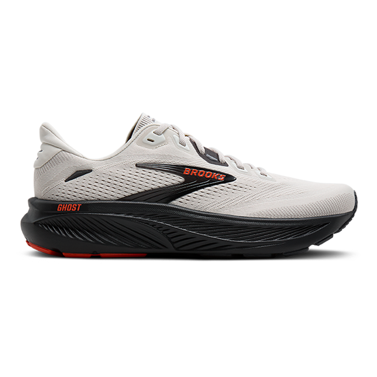 Brooks Ghost 18 — Black - Black - Ebony — Size D — Width 7 — Detail View