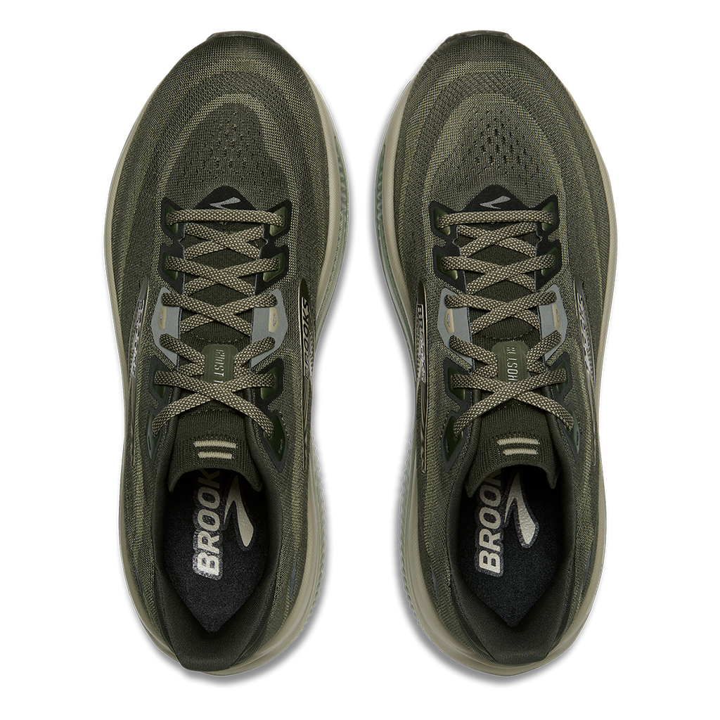 Brooks Ghost 18 Capsule Collection — Forest Night - Green - Black — Size D — Width 7 — Back View