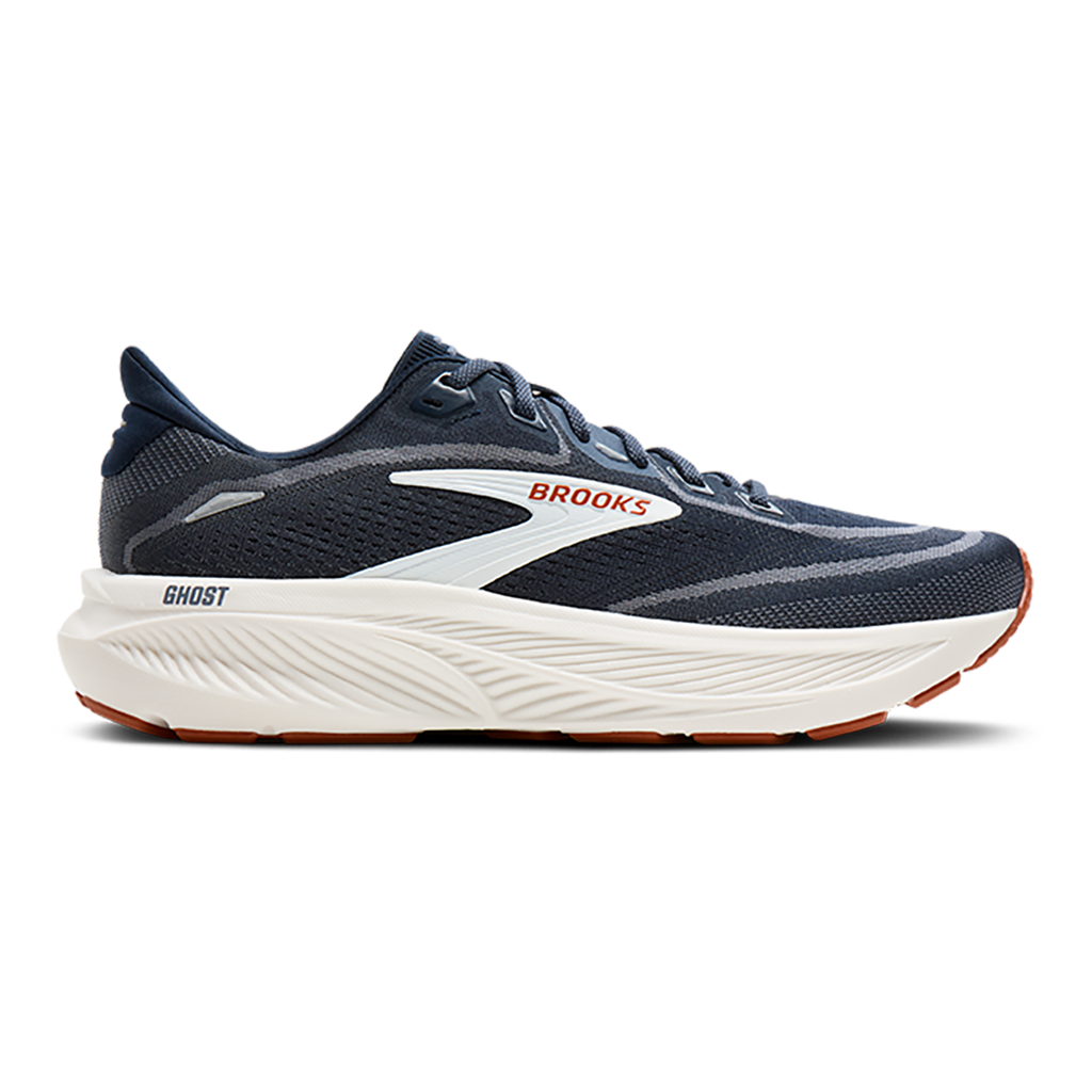 Brooks Ghost 18 — Black - Black - Ebony — Size D — Width 7 — Front View