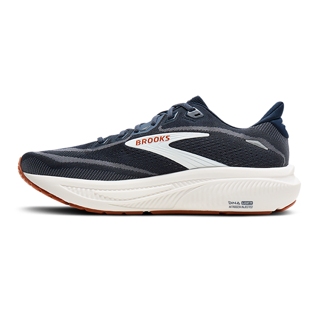 Brooks Ghost 18 — Black - Black - Ebony — Size D — Width 7 — Side View