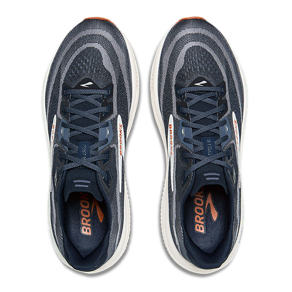 Brooks Ghost 18 — Black - Black - Ebony — Size D — Width 7 — Back View