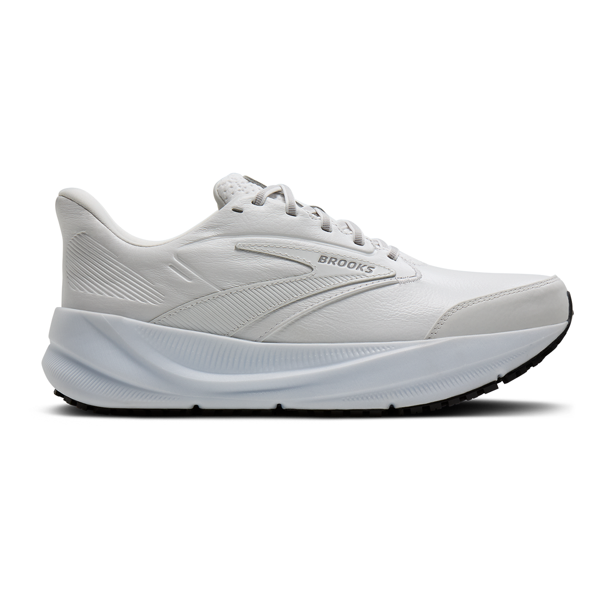 Brooks Ghost Max Slip Resistant — Black - Black — Size B — Width 5.5 — Detail View