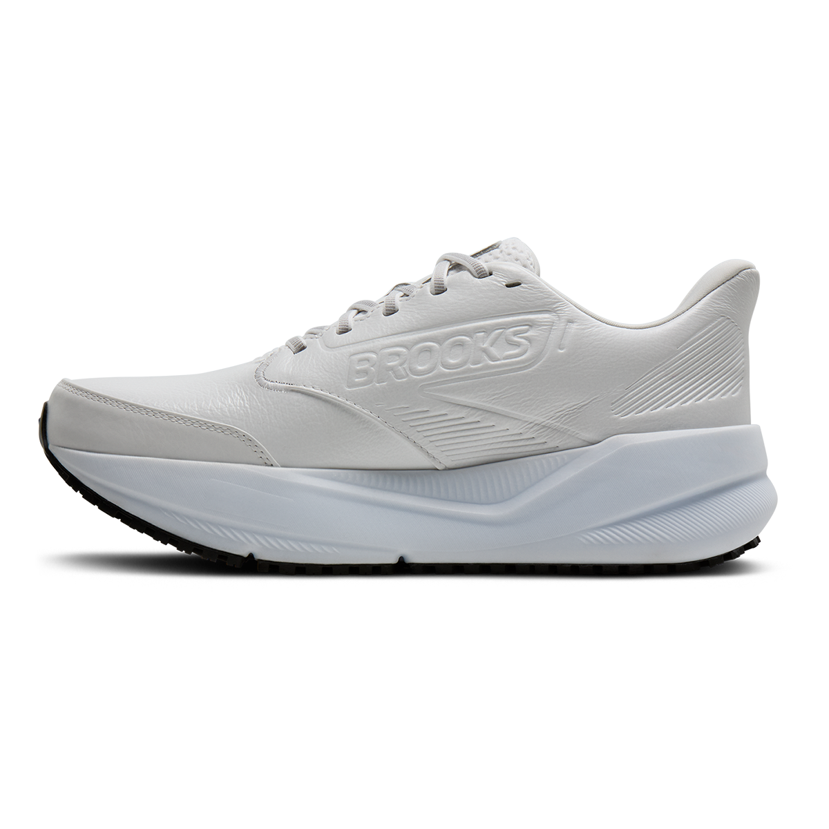 Brooks Ghost Max Slip Resistant — Black - Black — Size D — Width 7 — Lifestyle View