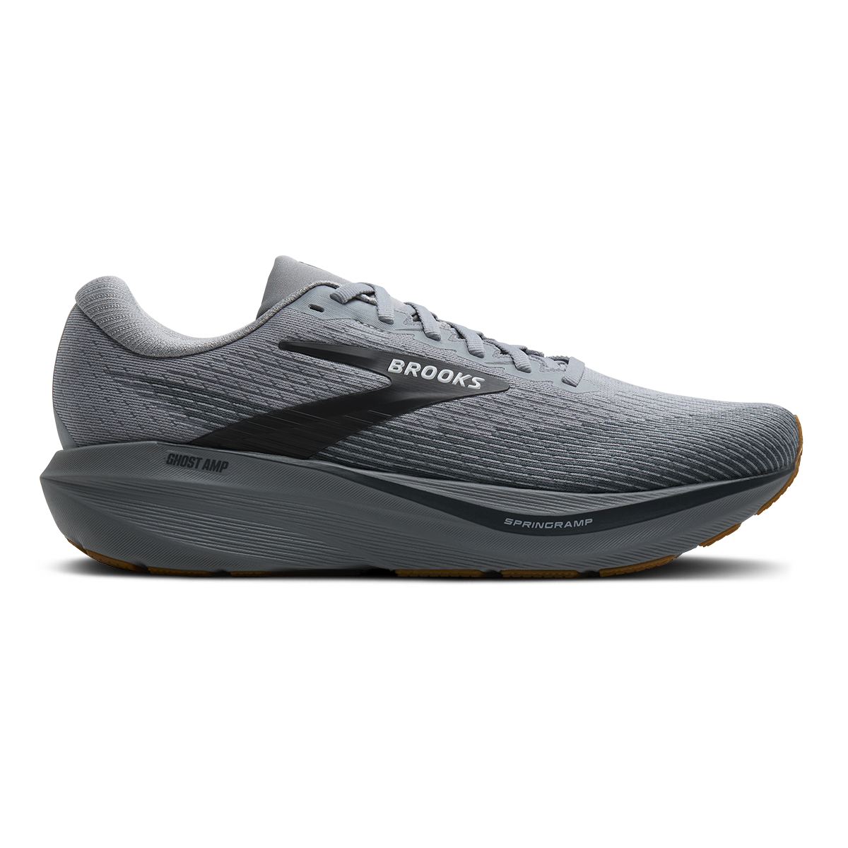 Brooks Ghost Amp — Black - Grey - Purple Hebe — Size D — Width 7 — Alternate View 9