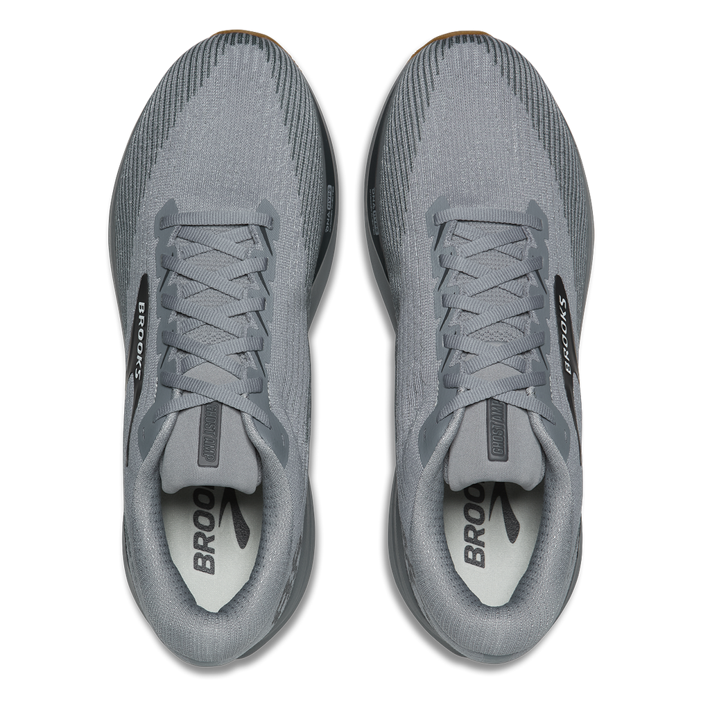 Brooks Ghost Amp — Black - Grey - Purple Hebe — Size D — Width 7 — Alternate View 11