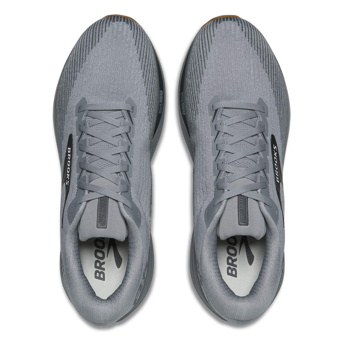 Brooks Ghost Amp — Black - Grey - Purple Hebe — Size D — Width 7 — Alternate View 11