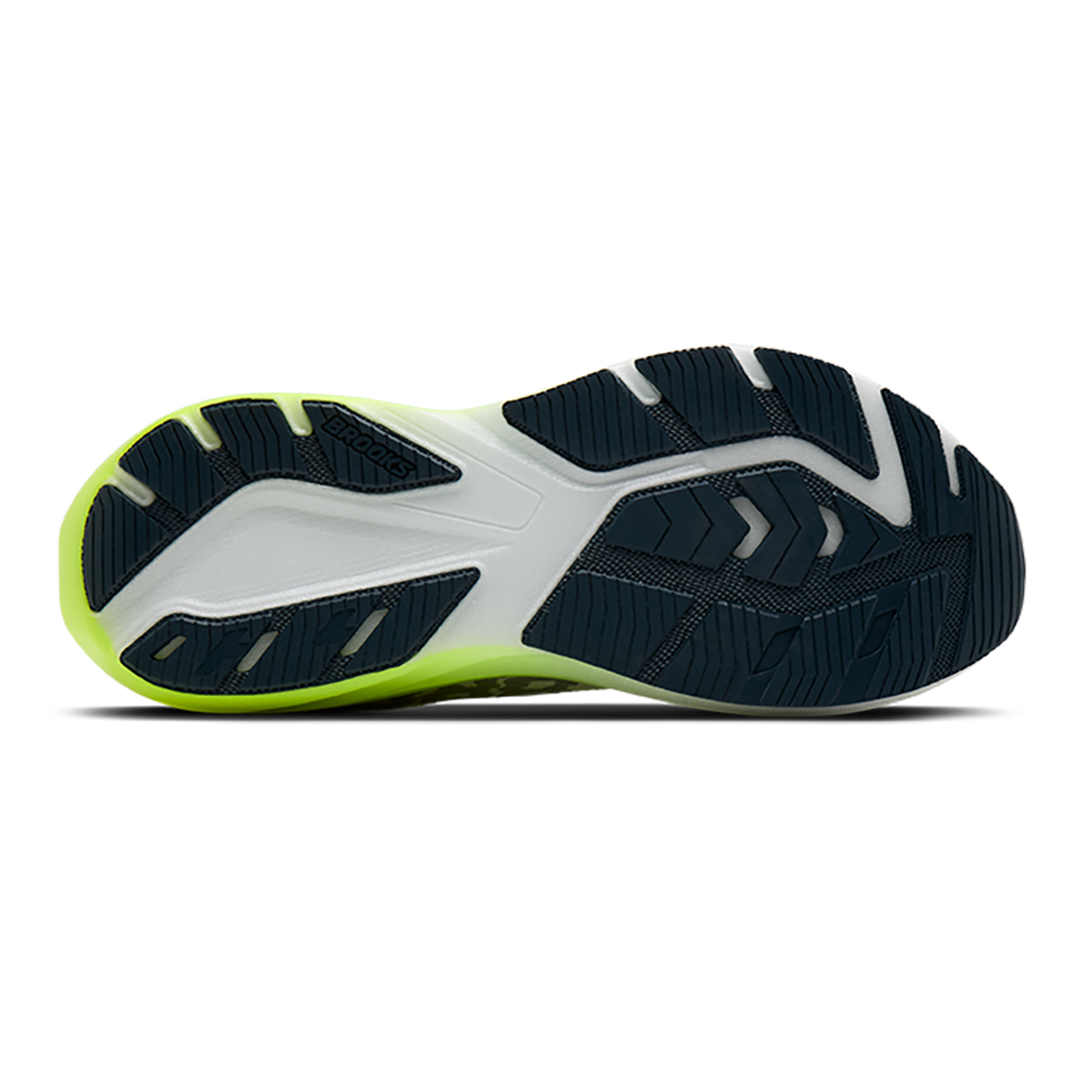 Brooks Ghost Amp Nightlife Collection — Shower - Nightlife - Sea — Size D — Width 7 — Top View