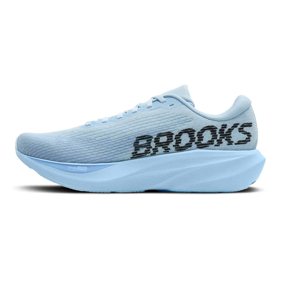Brooks Ghost Amp — Black - Grey - Purple Hebe — Size D — Width 7 — Lifestyle View