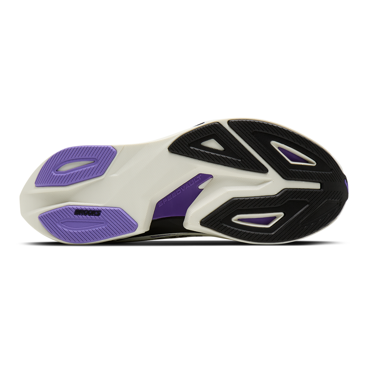 Brooks Hyperion Max 4 — Grey - Black - Purple Hebe — Size D — Width 7 — Top View