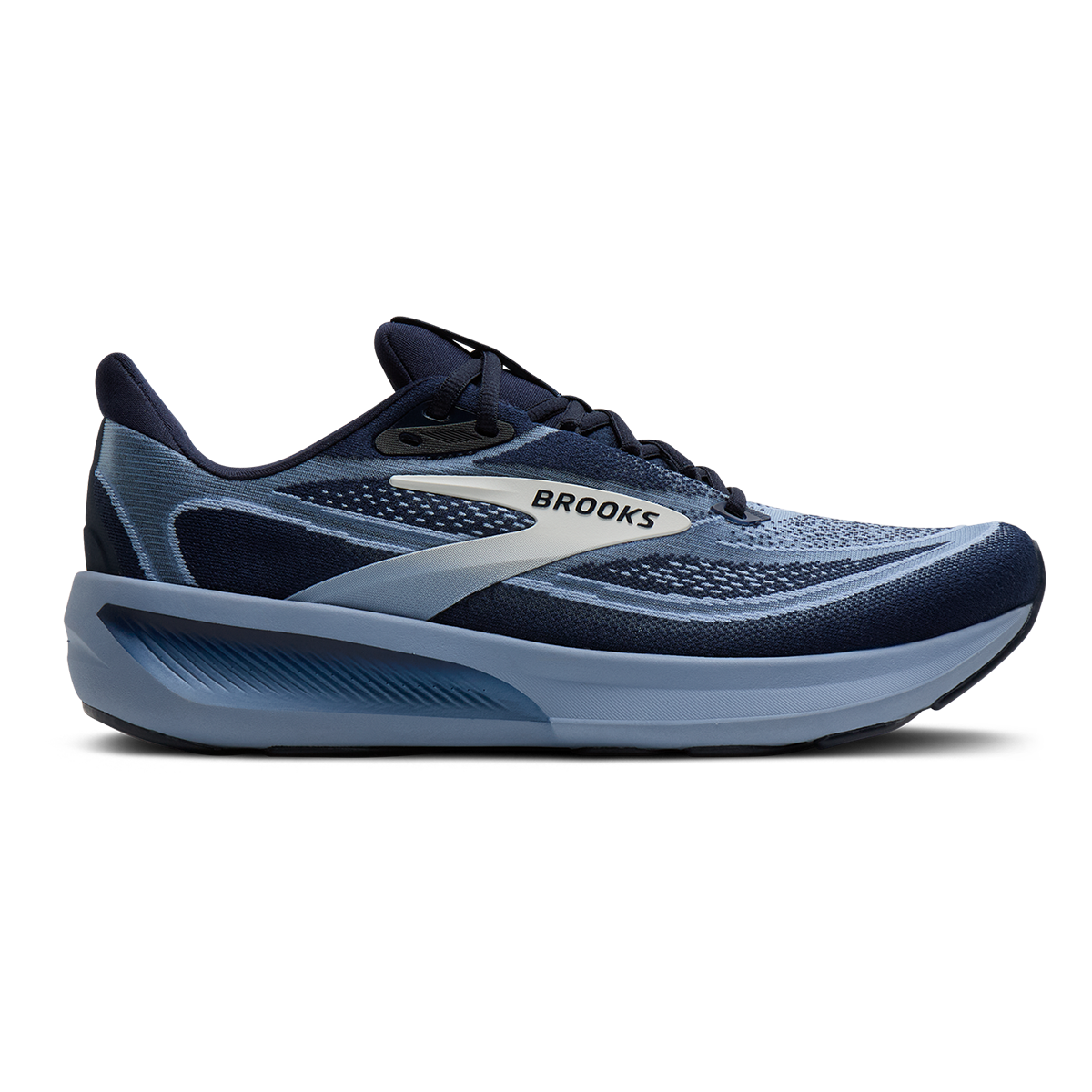 Brooks Revel 9 — Black - Ebony - Biscuit — Size D — Width 7 — Detail View