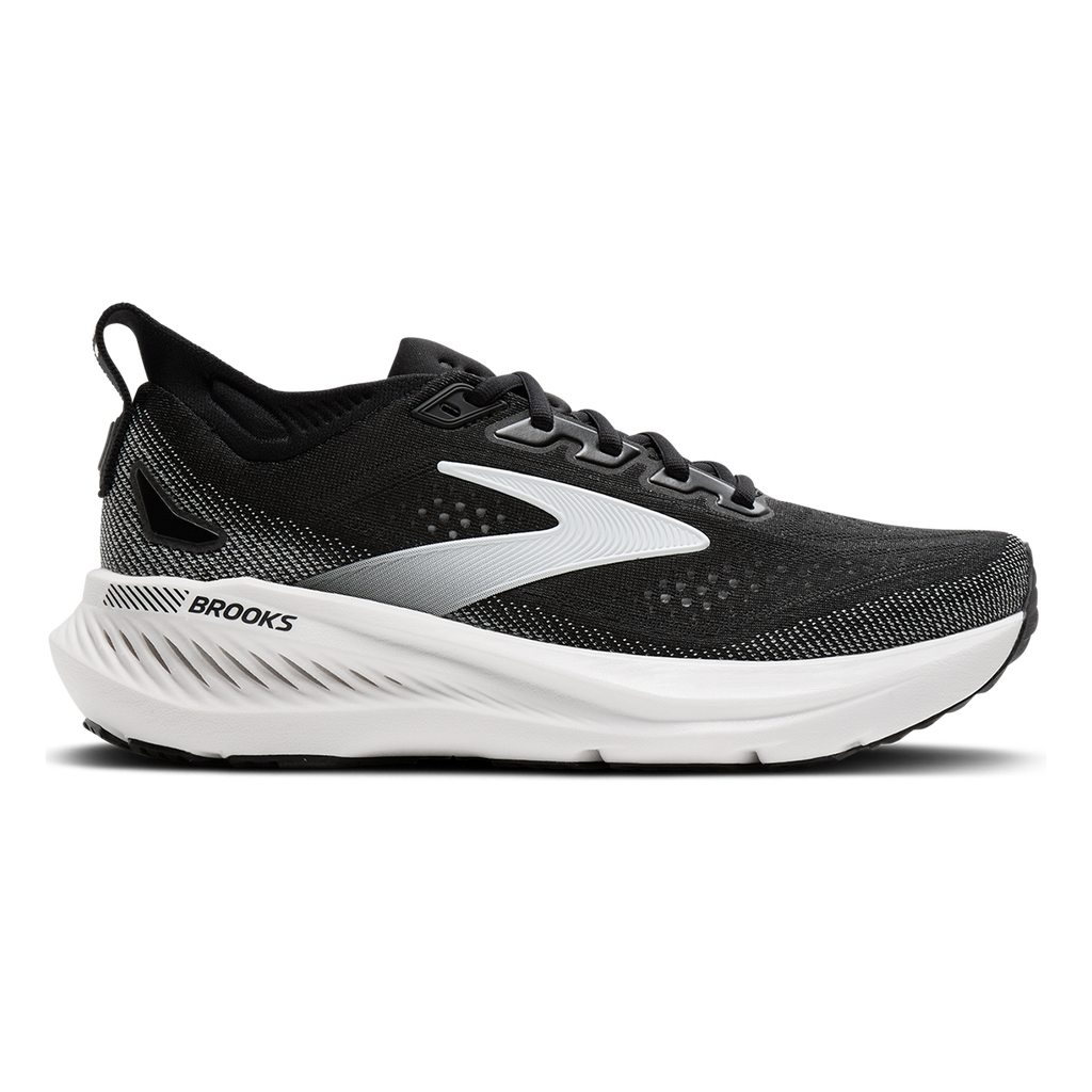 Brooks Glycerin GTS 23 — Black - Black - Ebony — Size D — Width 7 — Detail View