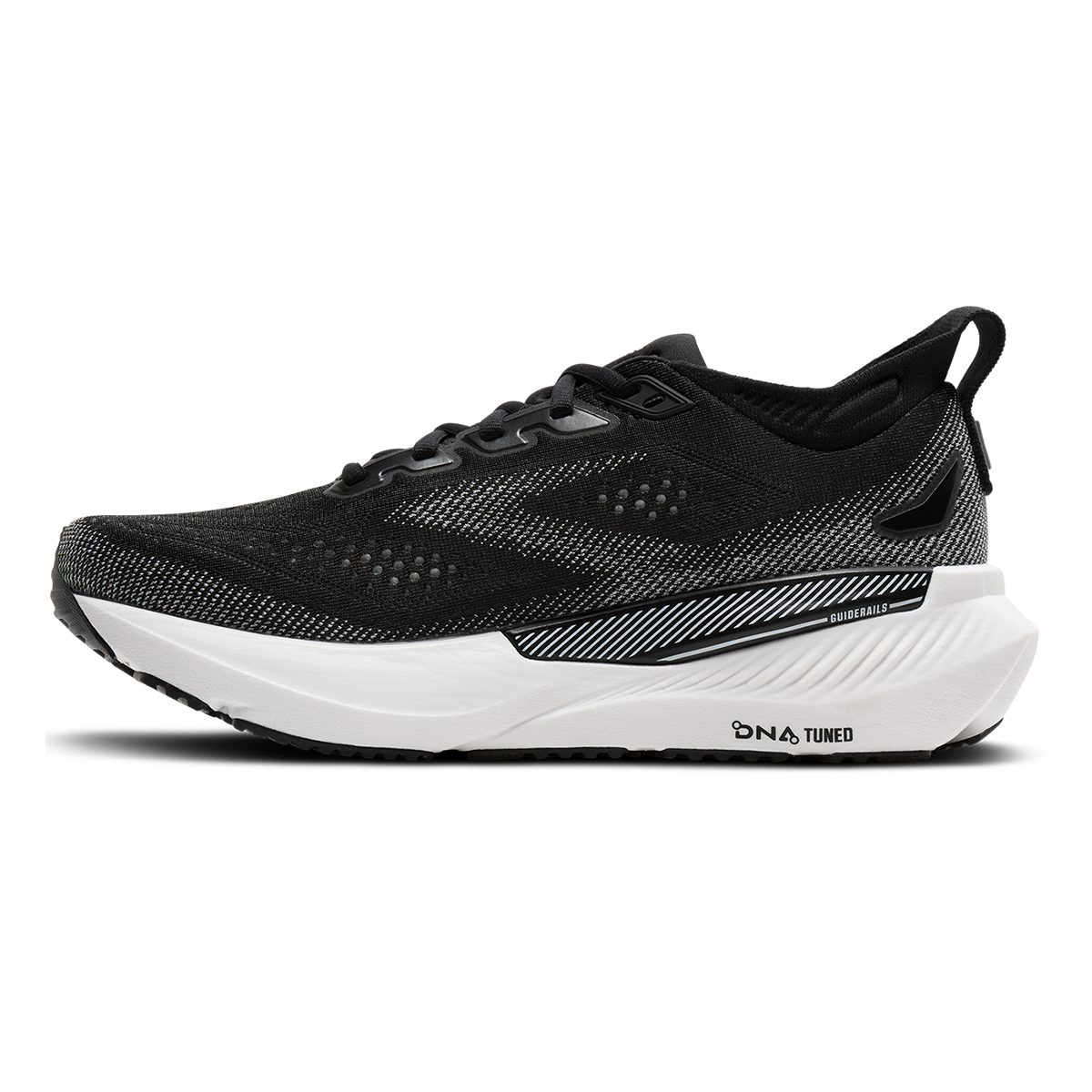 Brooks Glycerin GTS 23 — Black - Black - Ebony — Size D — Width 7 — Lifestyle View