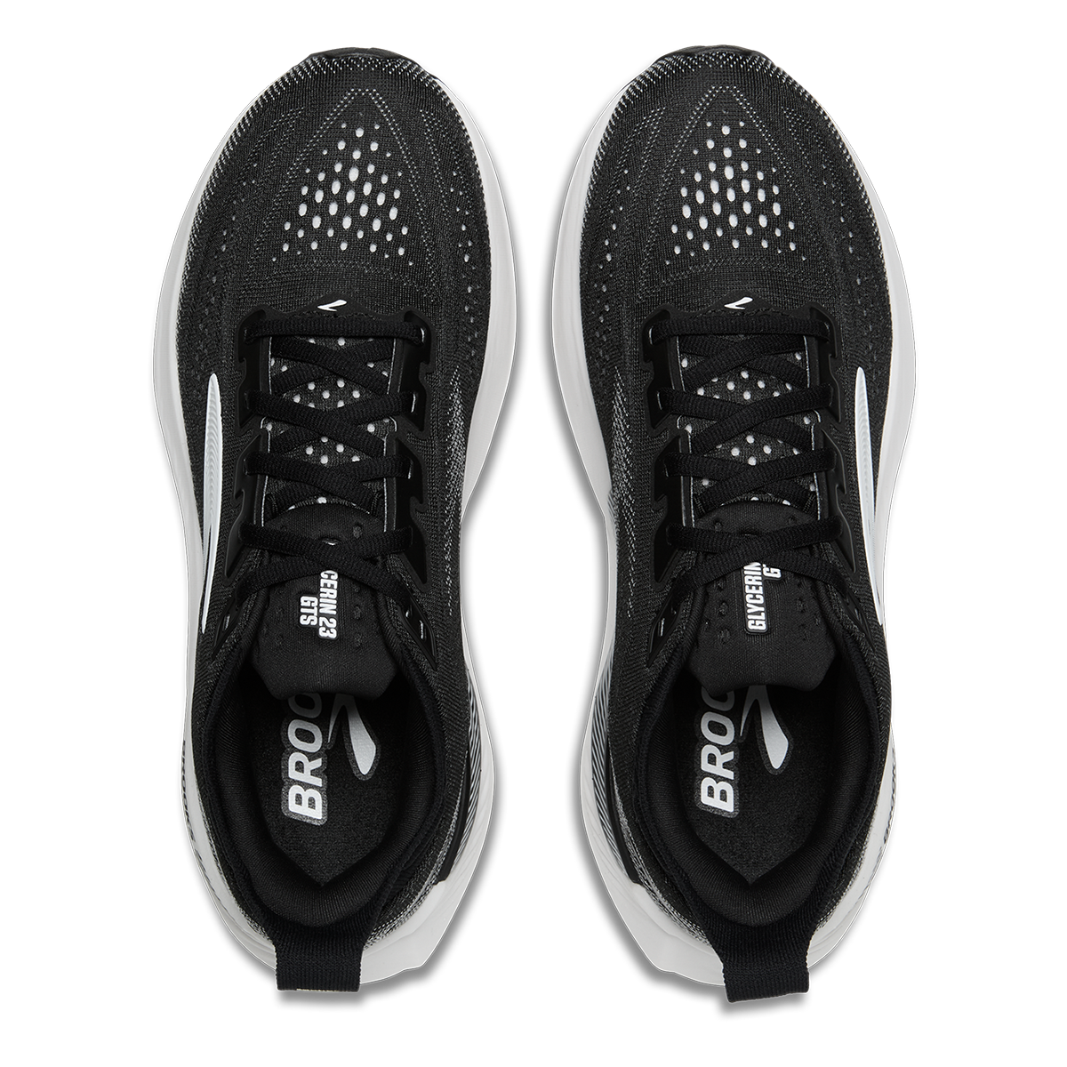 Brooks Glycerin GTS 23 — Black - Black - Ebony — Size D — Width 7 — Alternate View 7