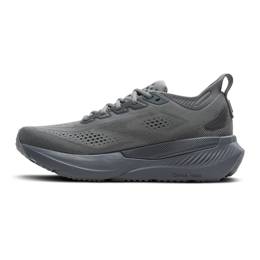 Brooks Glycerin GTS 23 — Black - Black - Ebony — Size D — Width 7 — Side View