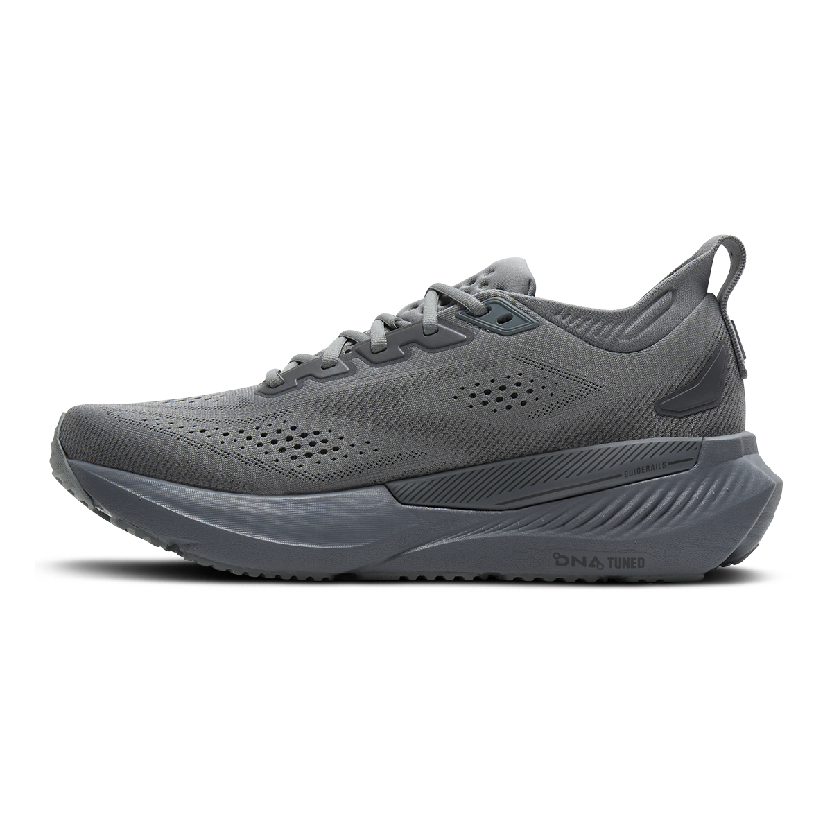 Brooks Glycerin GTS 23 — Black - Black - Ebony — Size D — Width 7 — Side View