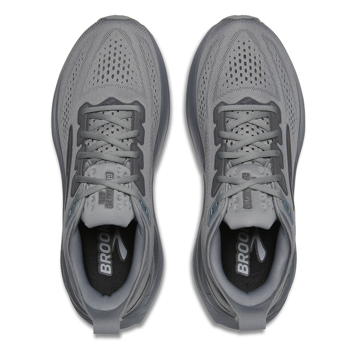 Brooks Glycerin GTS 23 — Black - Black - Ebony — Size D — Width 7 — Back View
