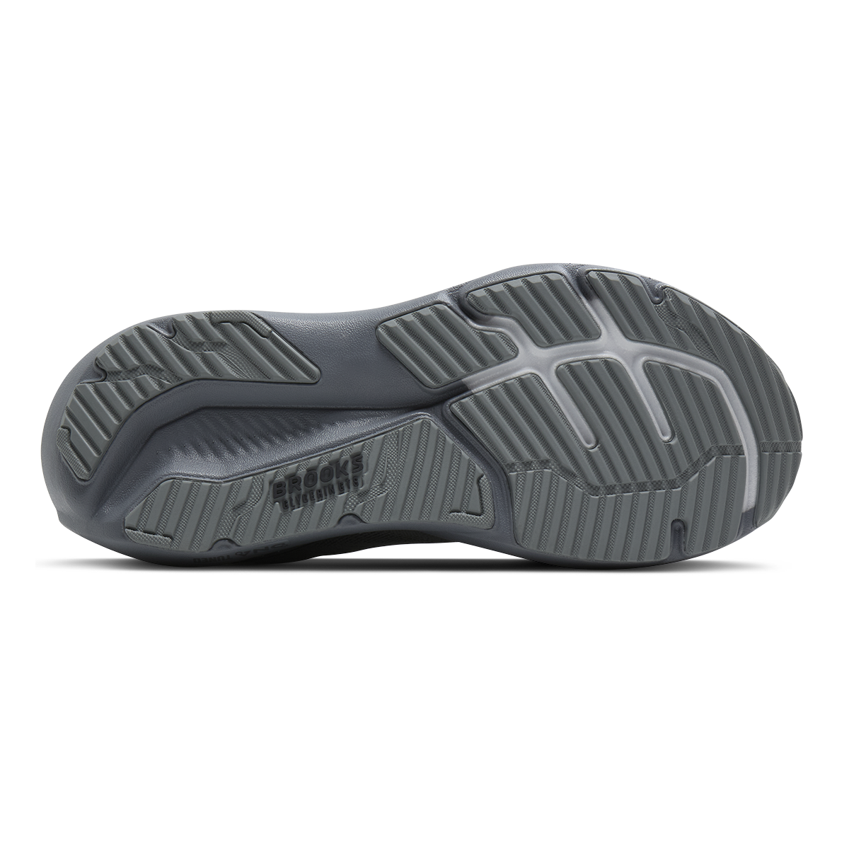 Brooks Glycerin GTS 23 — Black - Black - Ebony — Size D — Width 7 — Top View