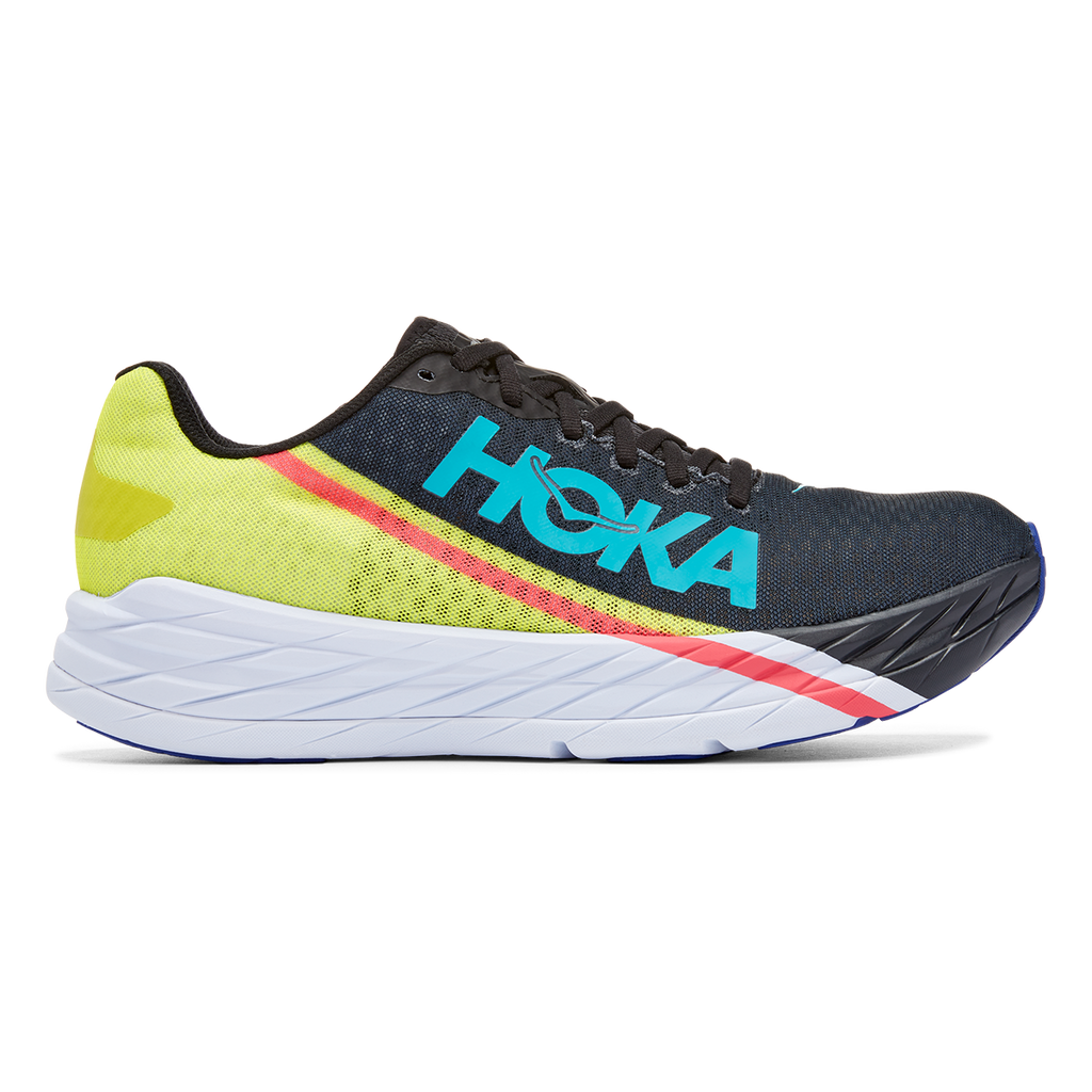 Hoka Rocket X Zest Pack — Black - Yellow — Size D — Width 5.5 — Front View