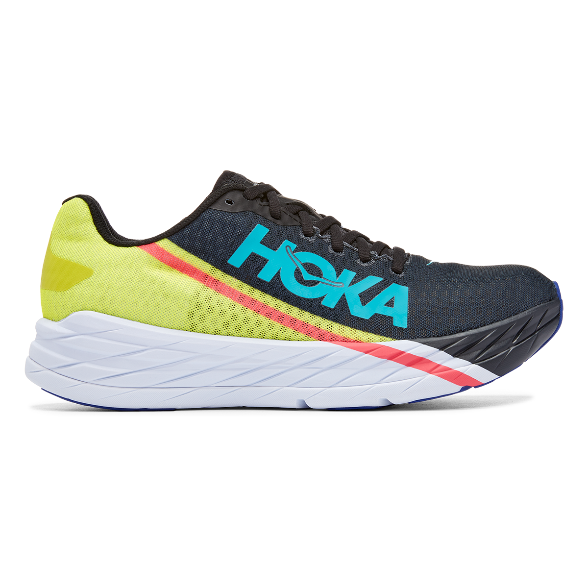 Hoka Rocket X Zest Pack — Black - Yellow — Size D — Width 5.5 — Front View