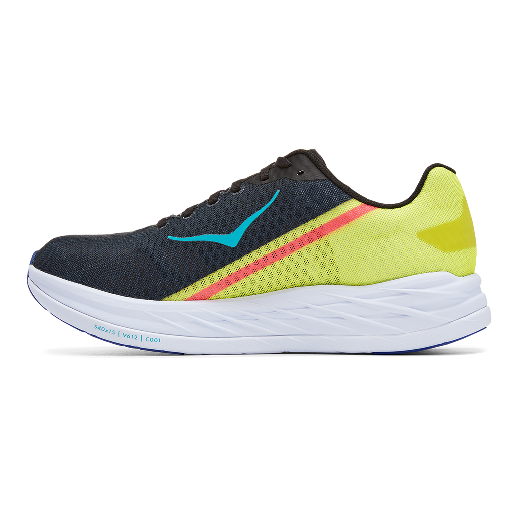 Hoka Rocket X Zest Pack — Black - Yellow — Size D — Width 5.5 — Side View