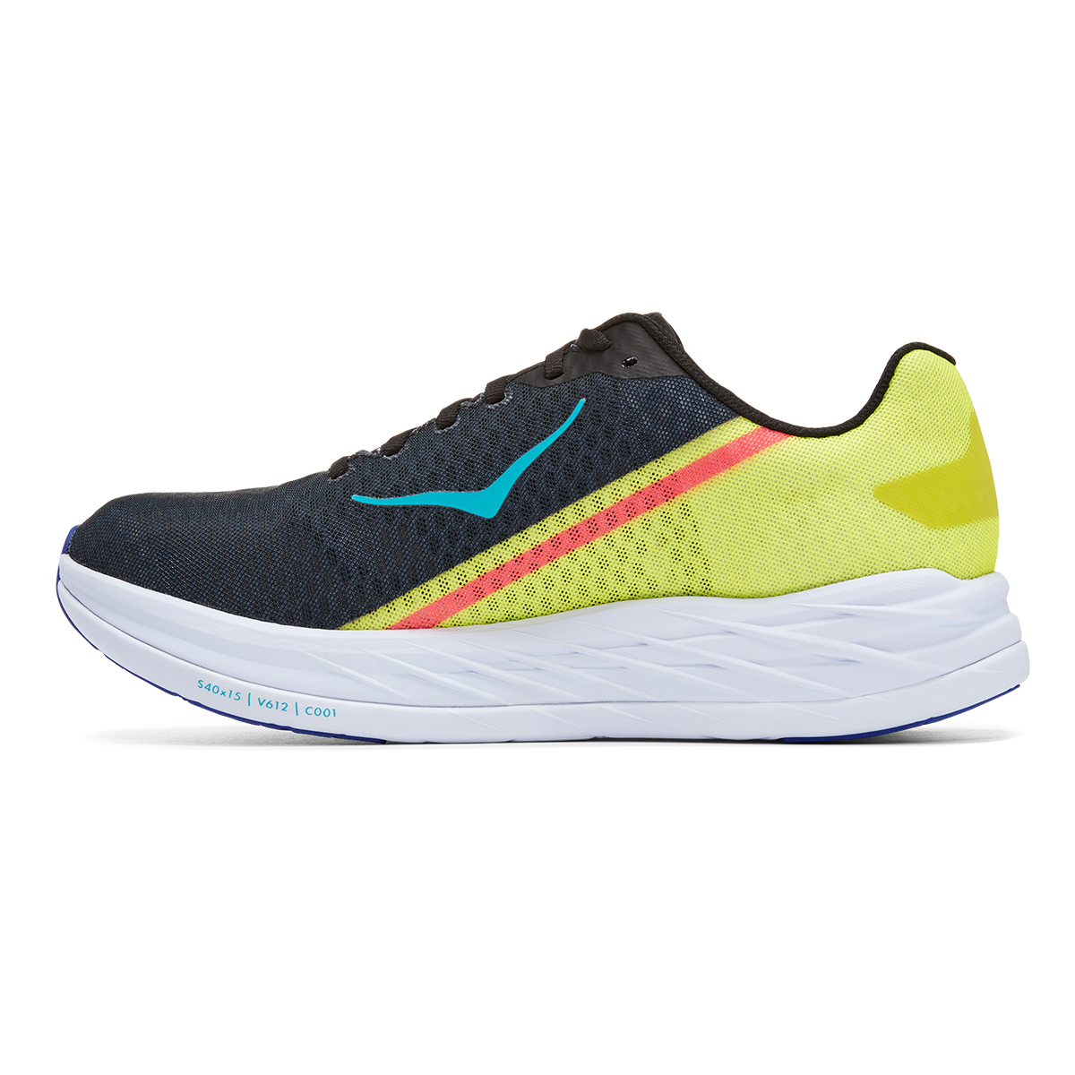 Hoka Rocket X Zest Pack — Black - Yellow — Size D — Width 5.5 — Side View