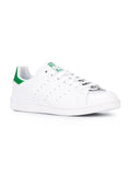 adidas Stan Smith Leather Sneakers — White/Green — Size US M 8 - US W 9.5 — Detail View