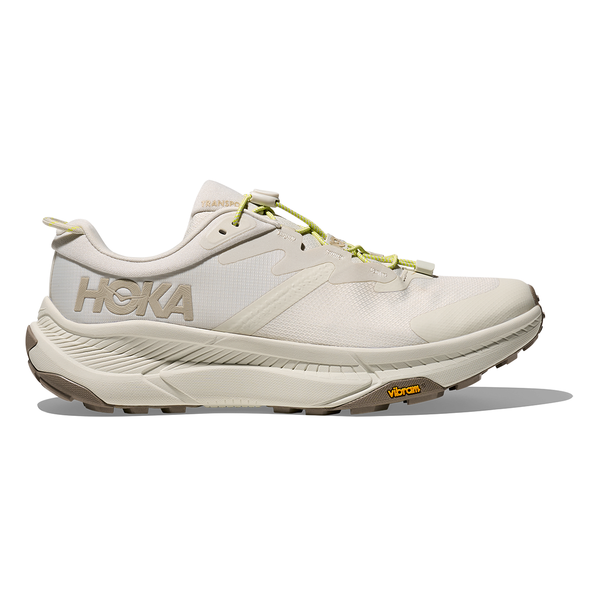 Hoka Transport — Truffle Salt - Truffle Salt — Size D — Width 10.5 — Front View