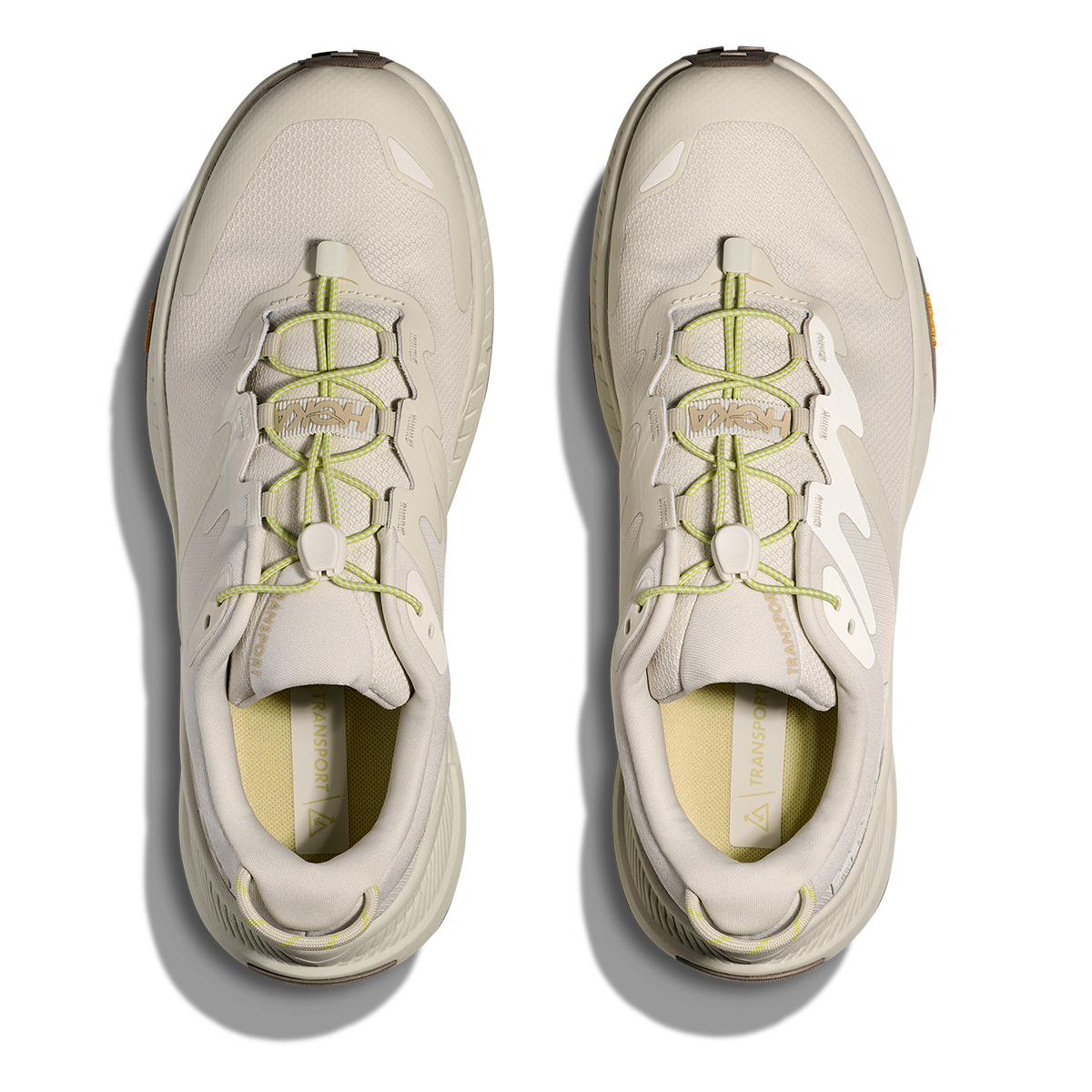 Hoka Transport — Truffle Salt - Truffle Salt — Size D — Width 10.5 — Back View