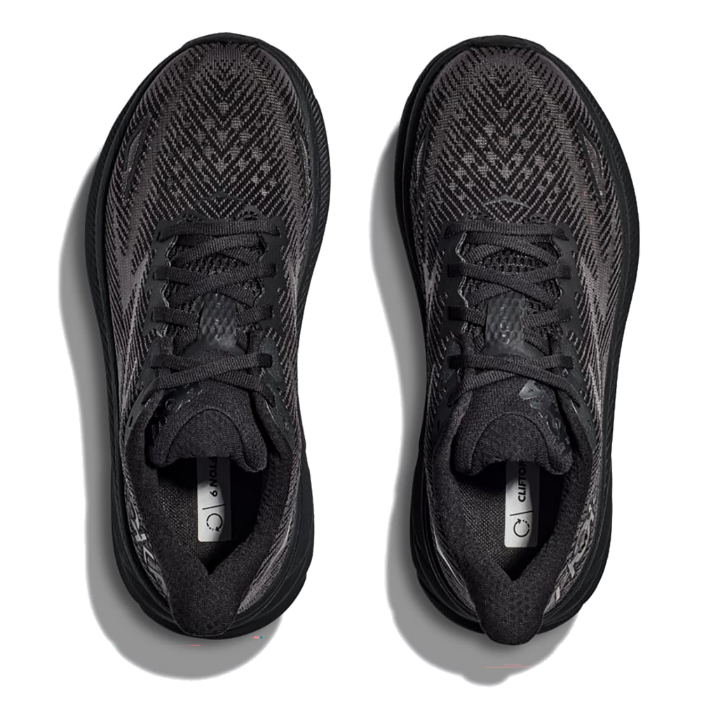 Hoka Clifton 8 — Black - Black — Size D — Width 8 — Side View