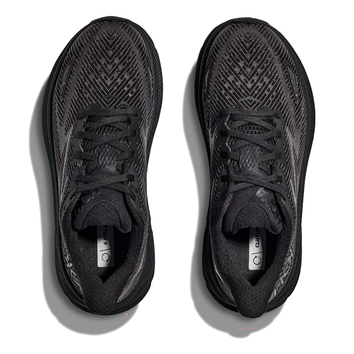 Hoka Clifton 8 — Black - Black — Size D — Width 8 — Side View