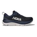 Hoka Gaviota 5 — Black - White — Size D — Width 14 — Front View