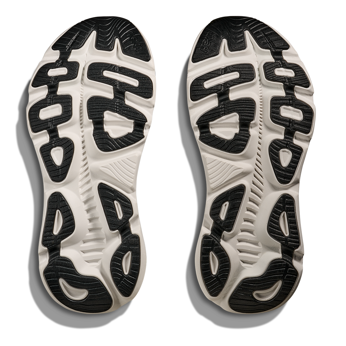 Hoka Gaviota 5 — Black - White — Size D — Width 14 — Top View