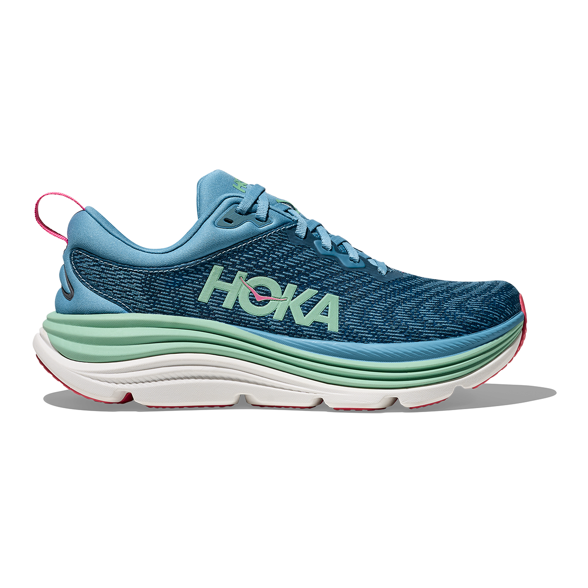 Hoka Gaviota 5 — Airy Blue - Sunlit Ocean — Size B — Width 11 — Front View