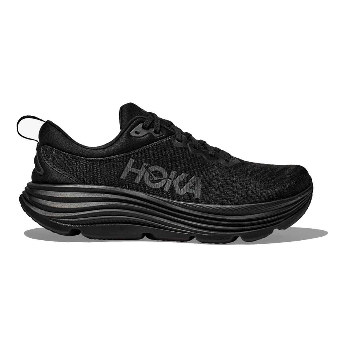 Hoka Gaviota 5 — Black - White — Size D — Width 14 — Alternate View 9